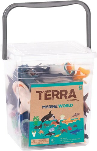 Terra Terra Le monde Marin en seau, 60pcs 062243332676