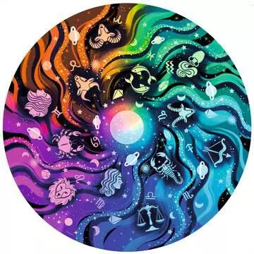 Ravensburger Casse-tête 500 cercle de couleurs - Astrologie Round 4005555008194
