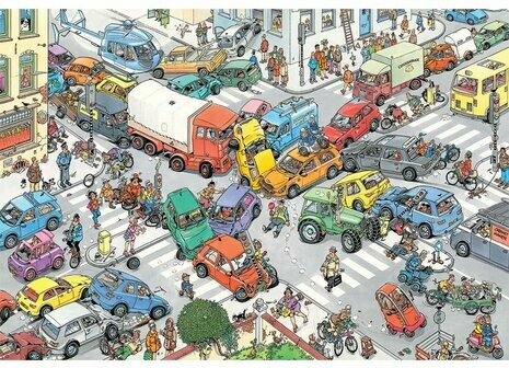 Jumbo Casse-tête 3000 Jan van Haasteren - Traffic Chaos 8710126200742