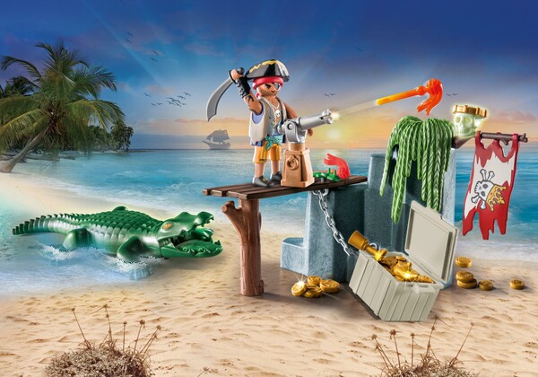 Playmobil Playmobil 71473 Starter Pack: Pirate avec alligator 4008789714732