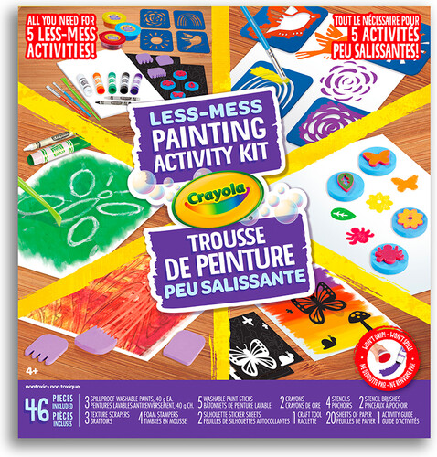 Crayola Trousse de peinture peu salissante 063652663306