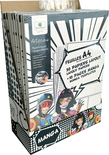 Sycomore Artissimo - 20 papiers layout et 10 pages manga 3517130013895