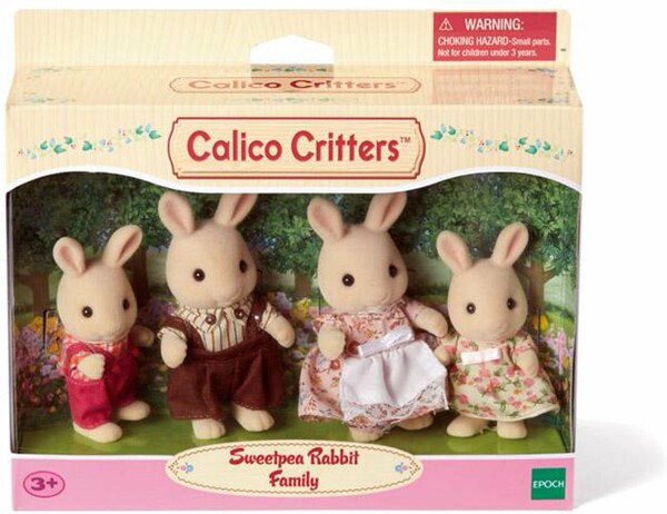 Calico Critters Calico Critters Sweetpea Rabbit Family 020373215450