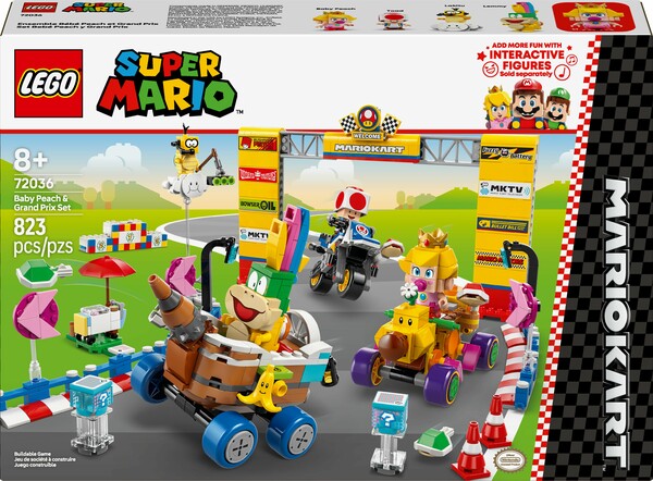 LEGO LEGO 72036 Mario Kart™ – Bébé Peach et ensemble de grand prix 673419405676