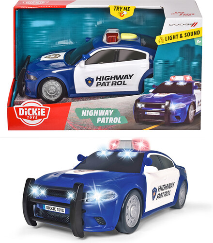 Dickie Toys Action Series - Auto Police Dodge Sons et lumières 25cm 1:18 4006333069574