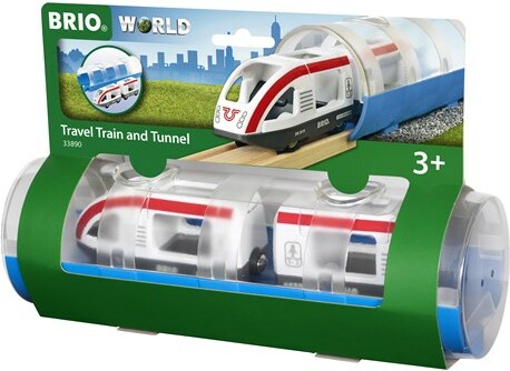 Brio Train Brio Train en bois Train de voyageurs et tunnel 33890 7312350338904