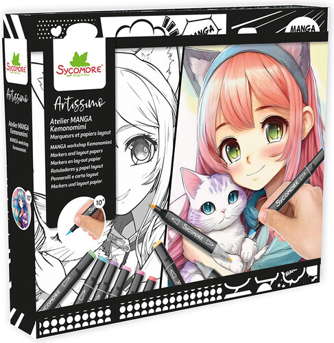 Sycomore Artissimo - atelier manga avec marqueurs - kemonomimi 3517130013369
