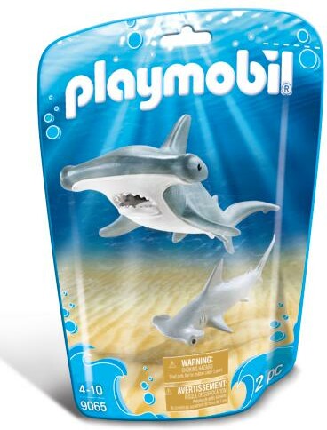 Playmobil Playmobil 9065 Requin-marteau et son petit en sac 4008789090652