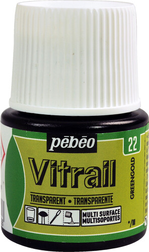 pébéo Peinture vitrail 45ml greengold 22 3167860098039