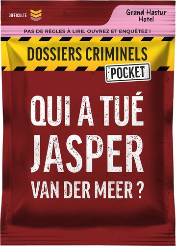 Platonia Games Dossiers Criminels (fr) Pocket - Qui a tué Jasper Van Der Meer? 3760363610298