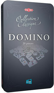 Tactic Domino d6, boîte de métal (fr/en) 