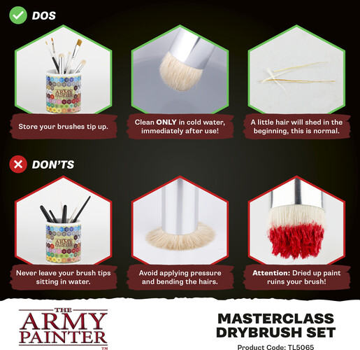 The Army Painter Warpaints Tools - Masterclass: Drybrush Set 5713799506503