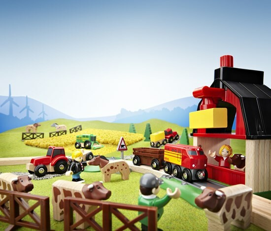 Brio Train Brio Train en bois Circuit de la ferme 33719 7312350337198