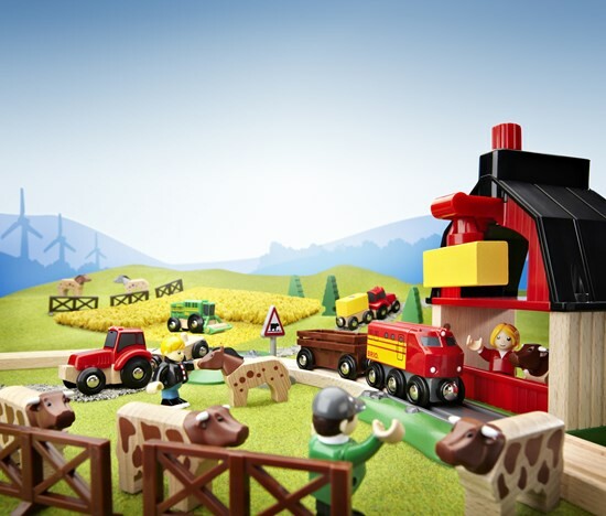 BRIO Brio Train en bois Circuit de la ferme 33719 7312350337198