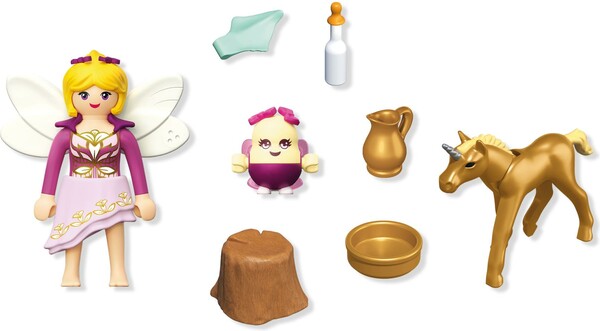 Playmobil Playmobil 71844 Poulain licorne doree avec fee 4008789718440