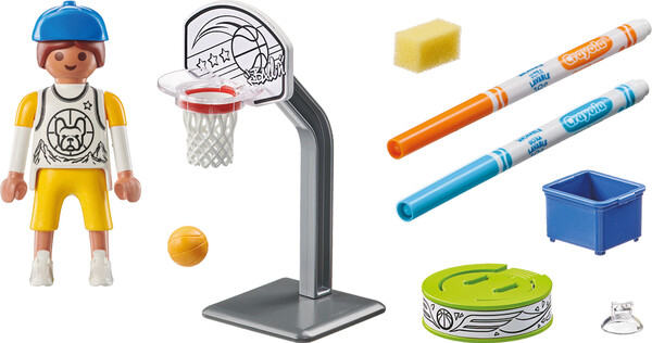 Playmobil Playmobil 71516 Couleur - Patineur avec ballon de basket 4008789715166