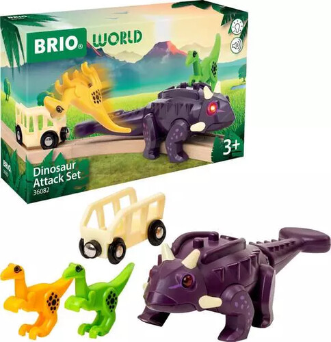 Brio Train Brio Train en bois World Coffret Attaque Dinosaure 7312350360820