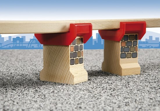 Brio Train Brio Train en bois Supports de pont 33254 7312350332544