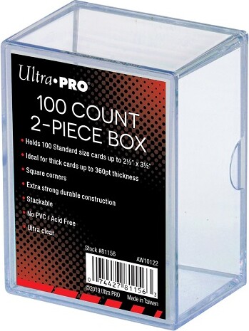 Ultra PRO Boite transparente 2 piece 100ct 074427811563