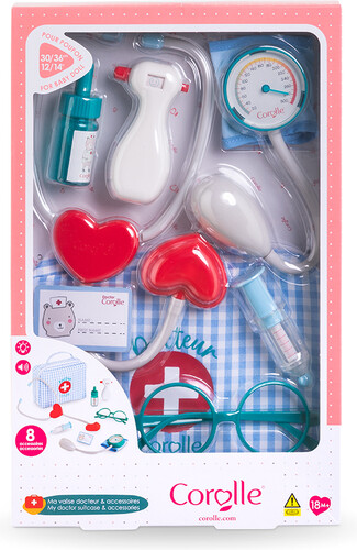 Corolle Corolle accessoires (30-36-42cm) - Ma valise docteur & accessoires 4062013111148