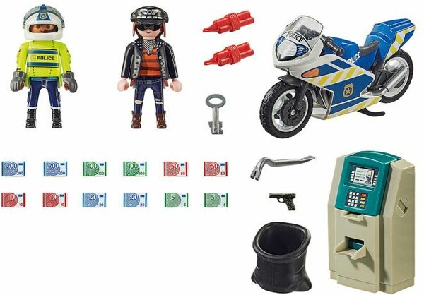Playmobil Playmobil 70572 Policier avec moto et voleur (juillet 2021) 4008789705723