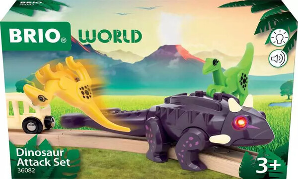 Brio Train Brio Train en bois World Coffret Attaque Dinosaure 7312350360820