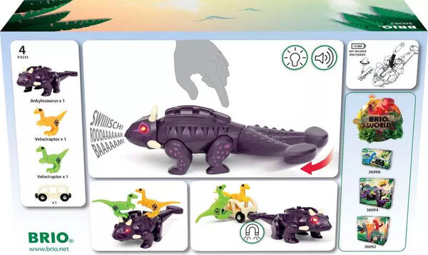 Brio Train Brio Train en bois World Coffret Attaque Dinosaure 7312350360820
