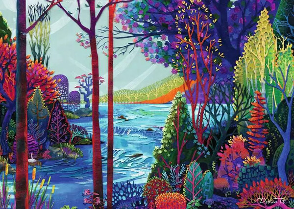 Ravensburger casse-tête Casse-tête 1000 Forêt indigo 4005555018513