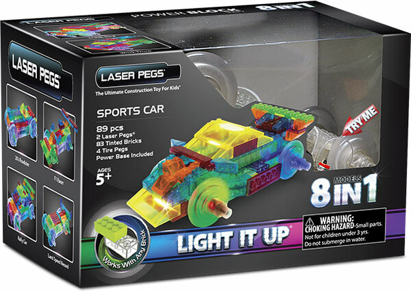 Laser Pegs - briques illuminées Laser Pegs voitures sport 8 en 1 (briques illuminées) 810690021182