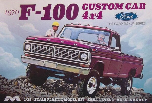 Moebius Models Modèle à coller 70 f100 ford pickup 4x4 1/25 707600112309