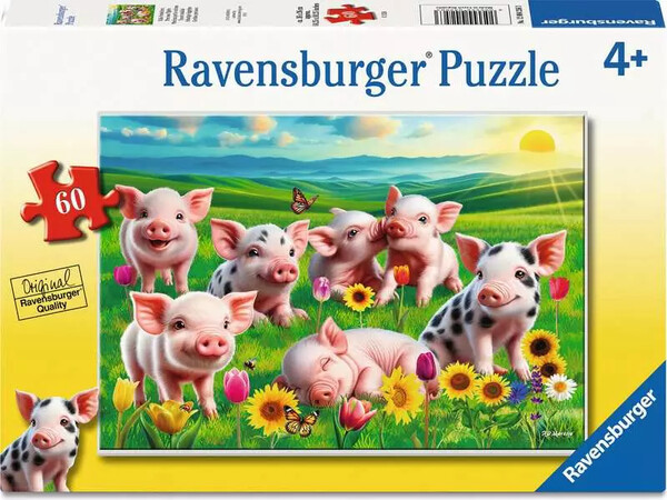 Ravensburger casse-tête Casse-tête 60 Porcelets précieux 4005555042563