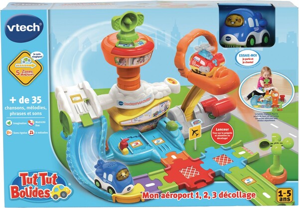 VTech VTech Tut Tut Bolides Mon aéroport 1,2,3 décollage avec Paul le pilote de haut vol (fr) 3417765126062