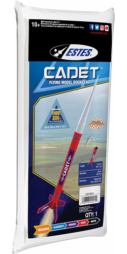 Estes Cadet model rocket 047776020214