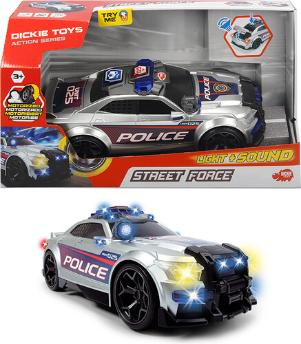 Dickie Toys Action Series - Police Street Force Sons et lumières 33cm 4006333043147