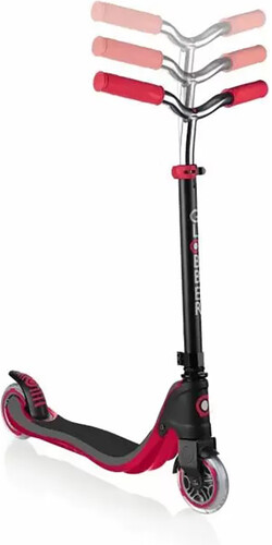 Globber Trottinette Globber Flow 125 Scooter - Noir et rouge 4897070180314
