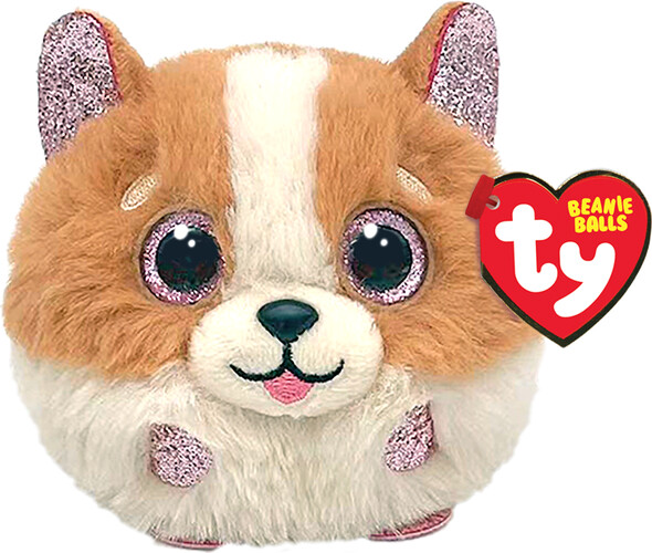 Ty tanner - dog brn/wht ball 008421425389
