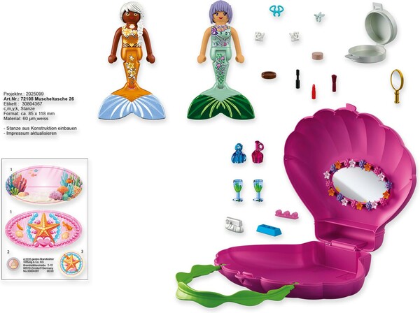 Playmobil Playmobil 72105 Sac coquillage & sirènes 4008789721051