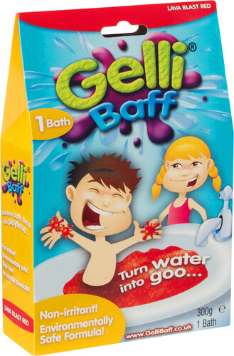 Zimpli Kids Gelli Baff rouge gelée pour le bain avec instructions en français 813974020000