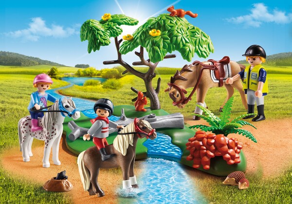 Playmobil Playmobil 5685 Cavaliers avec poneys et cheval (juil 2016) 4008789056856