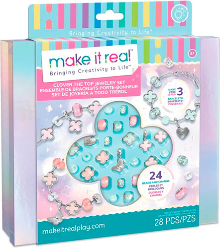Make It Real Make It Real - ensemble de bracelets feuilles de trèfle 10695929017344