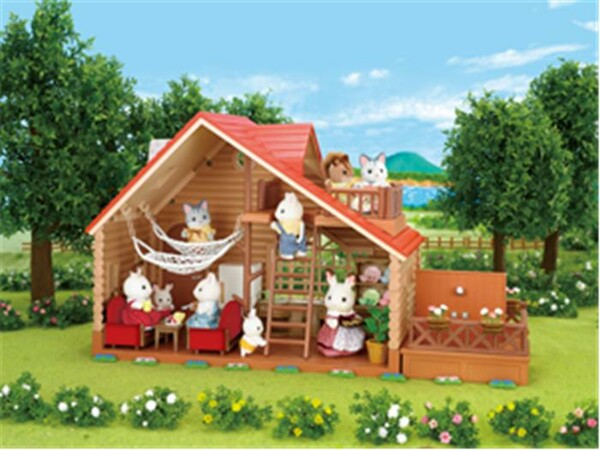 Calico Critters Calico Critters Chalet au bord du lac rustique non meublé sans animaux 020373214569