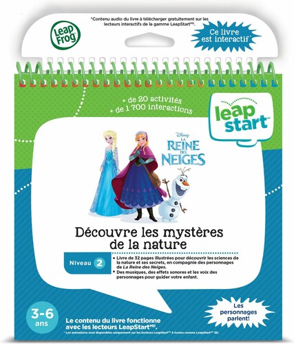 LeapFrog LeapStart - Livre éducatif (Niveau 2) Disney Reine des neiges - Découvre les mystères de la nature (fr) 3417764621063