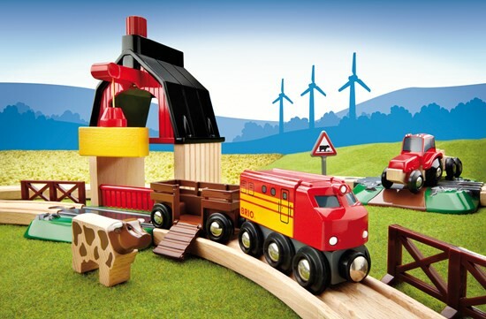 Brio Train Brio Train en bois Circuit de la ferme 33719 7312350337198