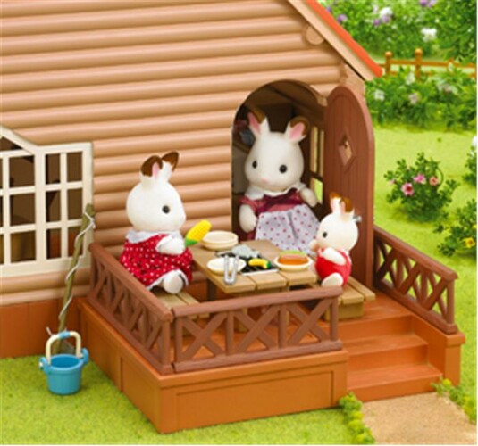 Calico Critters Calico Critters Chalet au bord du lac rustique non meublé sans animaux 020373214569