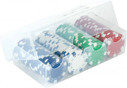 CHH Quality Product Inc. 100 Jetons de poker 11.5g 4 couleurs - coffret en plastique 704551127123