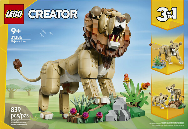 LEGO LEGO 31386 Lion Les animaux sauvages : le lion majestueux 673419421591