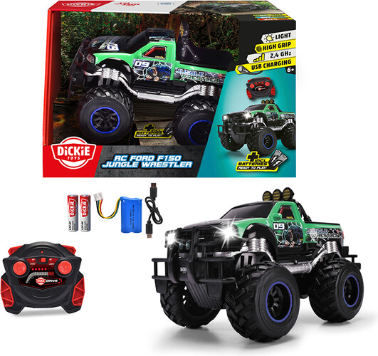 Dickie Toys dickie - téléguidé jungle wrestler f150 30 cm 1:16 4006333089046
