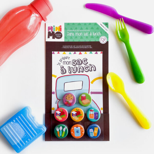 Minimo Dans mon sac à lunch (Tableau + 8 aimants) 990003400597