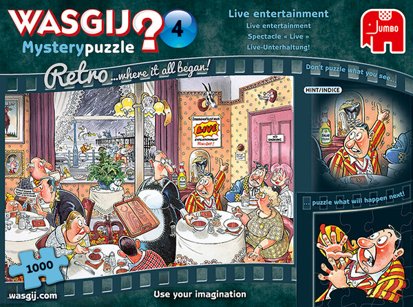Jumbo Casse-tête 1000 Wasgij Retro Mystery #04 Spectacle "live" 8710126191774