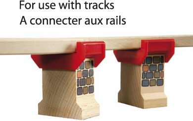 Brio Train Brio Train en bois Supports de pont 33254 7312350332544